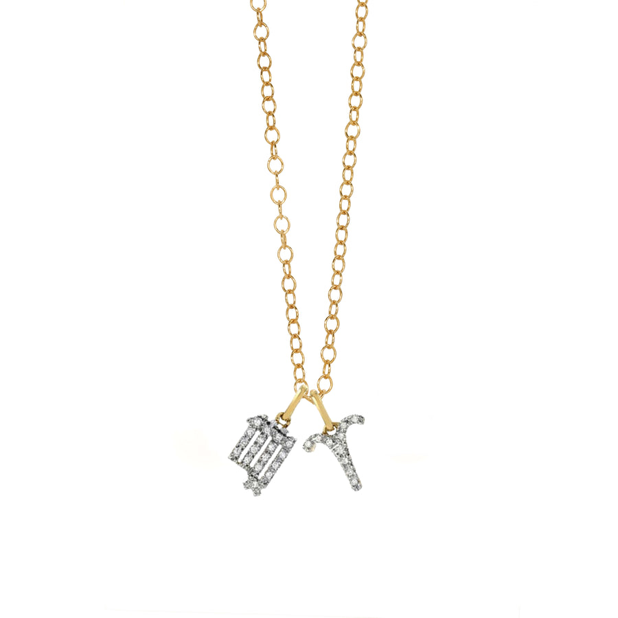 Couples Zodiac Diamond Finest Necklace | | Weston Ale LA\'s Jewelry